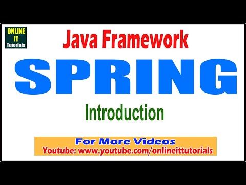 Java Framework Tutorial Spring Framework Introduction Onlineit Tutorials