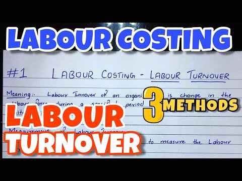 1 Labour Turnover Rate Problem Labour Costing B COM CMA CA INTER By Saheb Academy
