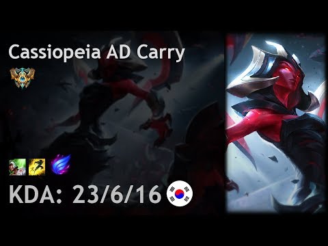 Cassiopeia AD Carry vs Ezreal - KR Challenger Patch 7.22