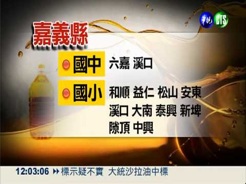 黑心油流竄! 8縣市57校用大統油
