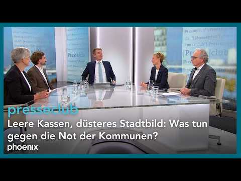presseclub: Leere Kassen, düsteres Stadtbild: Was tun gegen die Not der Kommunen?