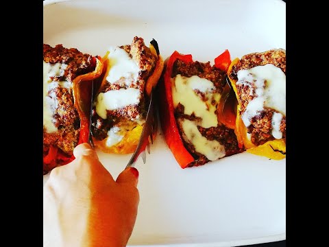 PEPERONI RIPIENI CON CARNE E SALSICCIA/BEST STUFFED PEPPERS RECIPE