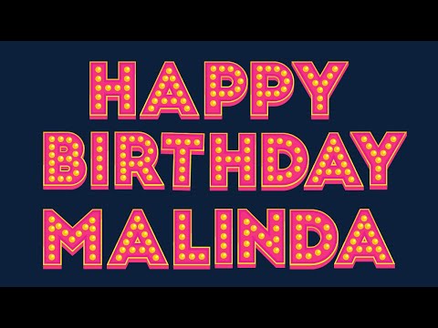 Happy Birthday Malinda