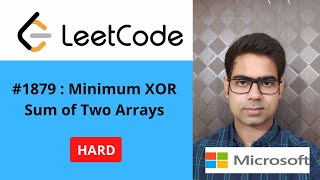 YouTube video 'LeetCode 1879. Minimum XOR Sum of Two Arrays | C++ | in Hindi'