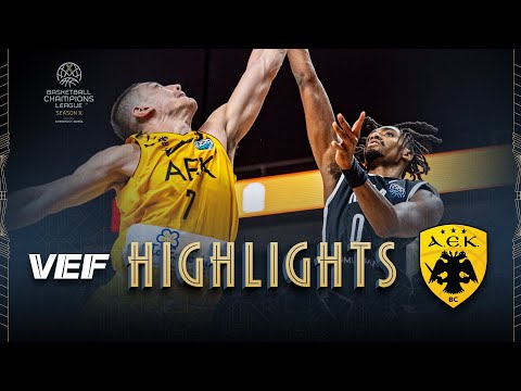VEF Riga v AEK BC | Highlights | #BasketballCL 2025-26