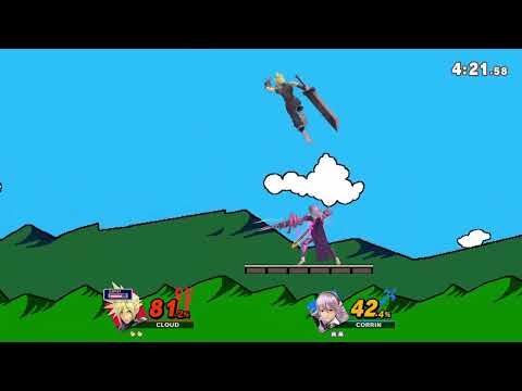 SSBU online match cloud (me) vs corrin