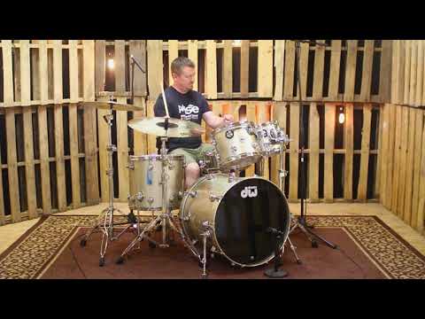 DW Collector's Pale Gold Metallic Custom Drum Set - 22, 10, 12, 16 - SO#1139427