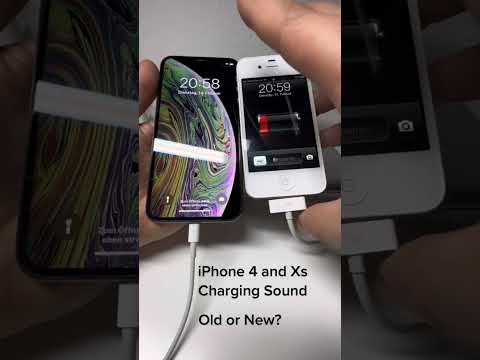 iphone 4 vs iPhone xs charging sound 😍
