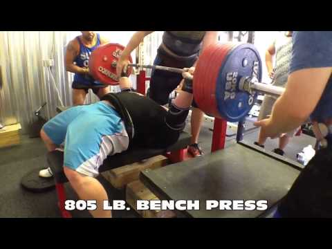 805 LB. BENCH PRESS - BLAINE SUMNER 6/7/2014