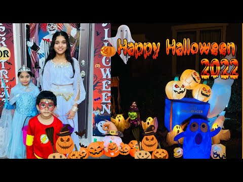 Happy Halloween || Halloween trick o treat 2022 || Y& a vlogs USA