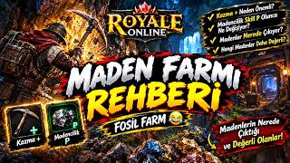 MADEN FARM REHBERİ! ⛏️ Kazma +, Madencilik P ve Değerli Madenler | Royale Online