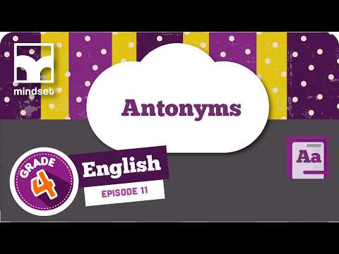 Language Structures Conventions Antonyms