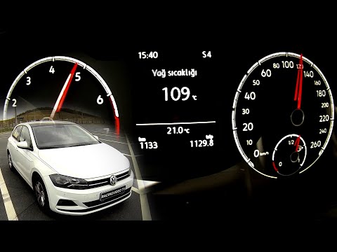 2018 Vw POLO 1.0 TSI DSG 95hp 0-200 Kmh Top Speed Autobahn