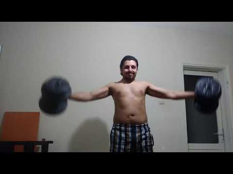12.5kg Lateral Raises x 3
