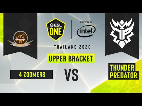 Dota2 - 4 Zoomers vs. Thunder Predator - Game 2 - ESL One Thailand 2020 - Upper Bracket - AM