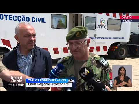 Ponto de situa&ccedil;&atilde;o do Inc&ecirc;ndio no Concelho de Mur&ccedil;a &agrave;s 13h07 (19/07/2022)