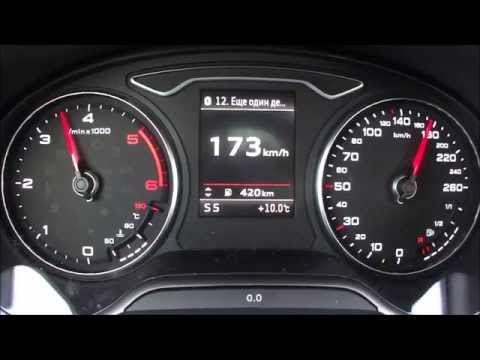 Audi A3 2.0 TDI Quattro Sportback 184hp Acceleration