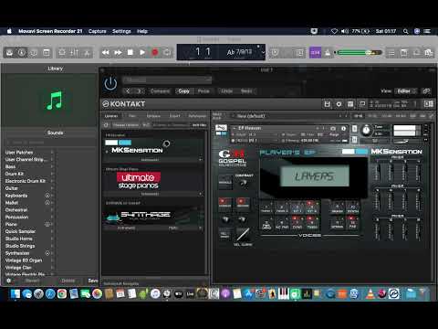 MkSensation Library testing the EP sounds