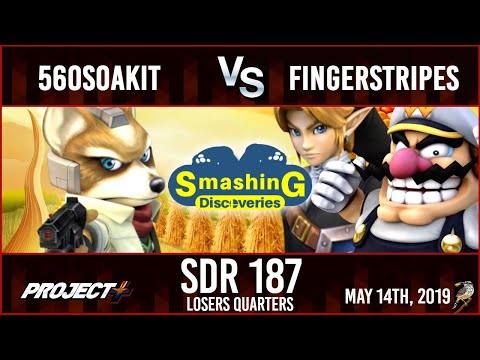 SDR187 P+ Losers Quarters: 560soakit (Fox) vs FingerStripes (Wario/Fox)
