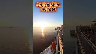 Cruise Ship Sunset
