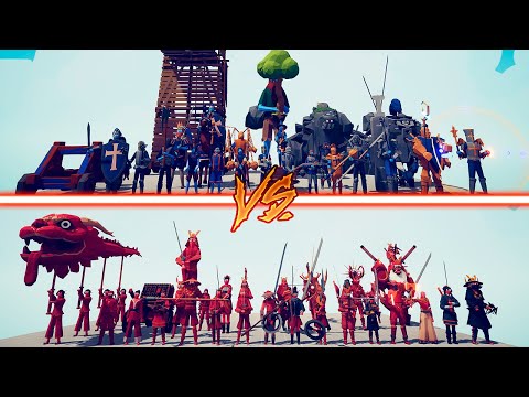 COLOSSAL DYNASTY TEAM vs COLOSSAL MEDIEVAL TEAM - Totally Accurate Battle Simulator | TABS