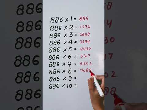 Find mistake in last digit of Table 886...🤔#maths #reasoning #trending