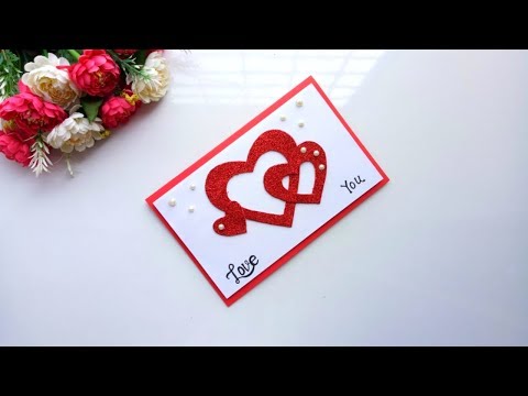 Handmade card for Valentines day pop up card idea  | tutorial