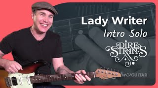 Lady Writer - Dire Straits [INTRO SOLO] 1of4 - Mark Knopfler Guitar Lesson Tutorial (ST-363))