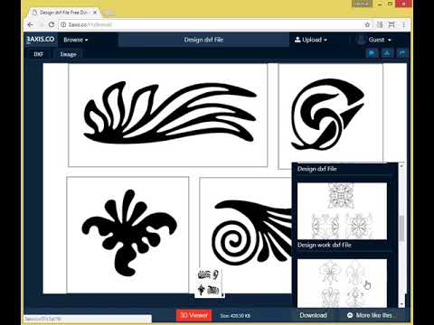 DXF Files Free Download View in Online DXF Viewer on 3axis.co