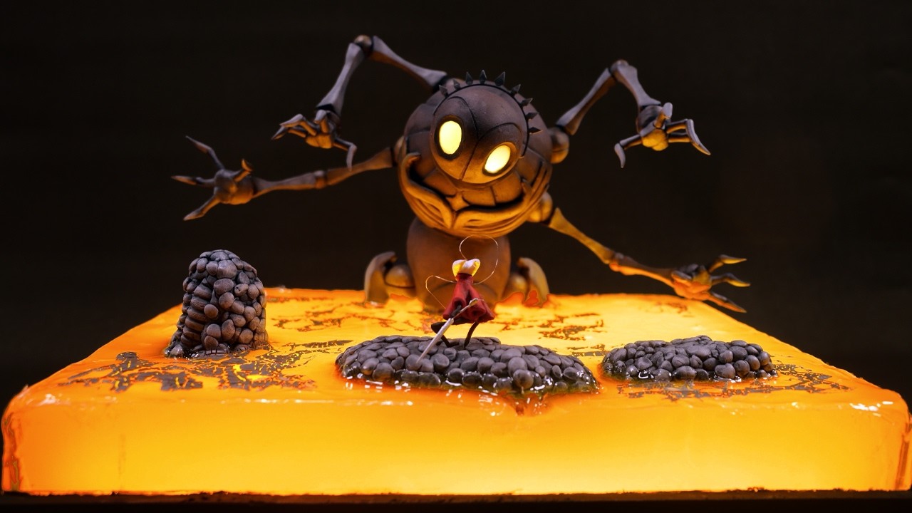 I made Hollowknight: Silksong out of Resin and Clay