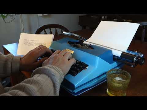 1972 Royal Apollo 12-GT typewriter at work