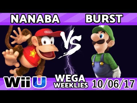 WEGA Weeklies #5 S1: Nanaba (Diddy Kong) vs. Burst (Luigi) - Smash 4 GF