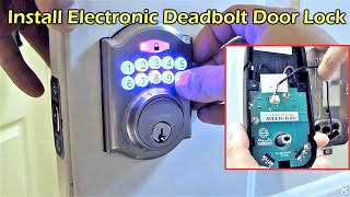 Electronic Deadbolt Door Lock Install - Defiant
