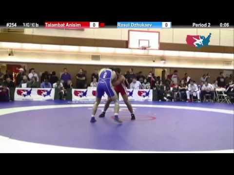 FS 74 KG - R16 - Talambat Anisim (NYAC) vs. Rasul Dzhukaev (RUS)