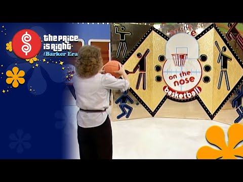 Contestant Tries Basketball For First Time Playing Now-Retired ON THE NOSE! The Price Is Right 1984