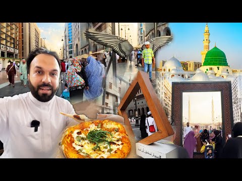 Open Market Near Masjid Nabawi Madina🇸🇦| Homemade Local Foods | Delicious Pizza🍕Experience😋