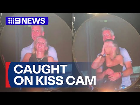CEO caught having affair on Coldplay Kisscam | 9 News Australia