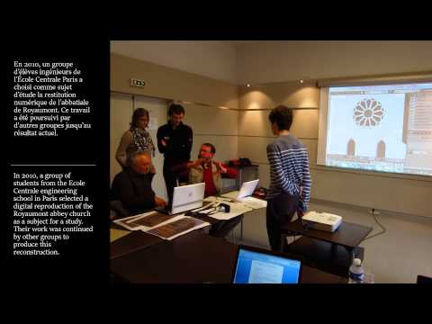 Restitution virtuelle de l'église abbatiale de Royaumont.