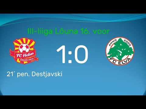 16. voor 2018: Võru FC Helios II - FC Elva II 1:0 (1:0)