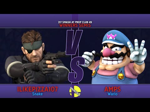 ilikepizza107 (Snake) vs Amps (Wario) - 217 Smash at Prop Club 49 - Winners Semis