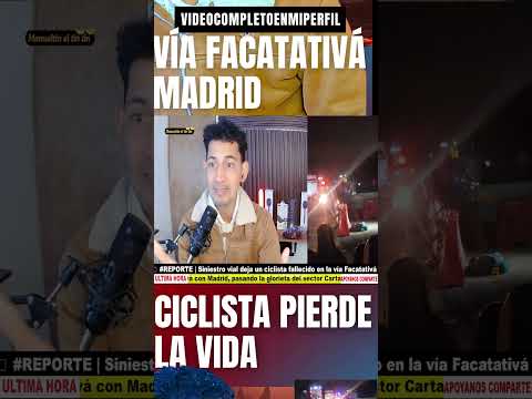 🚨 #REPORTE | Ciclista fallece en siniestro vial en la vía Facatativá – Madrid