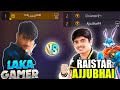 Raistar & Ajjubhai vs Laka Gamer😱 Ajjubhai & Raistar Fan Challenge Me 1 vs 2😡 Garena free fire