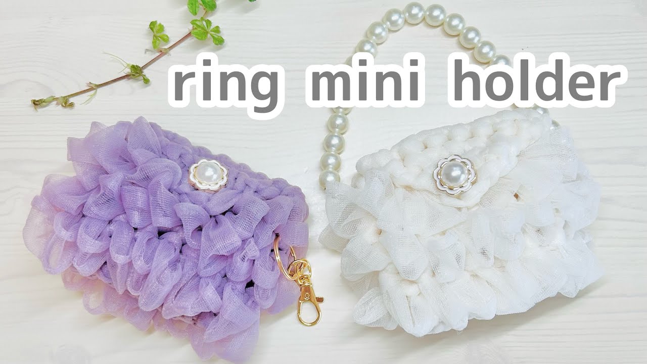 DAISOさんのフェアリア１玉♡簡単♪可愛い小物の編み方♪