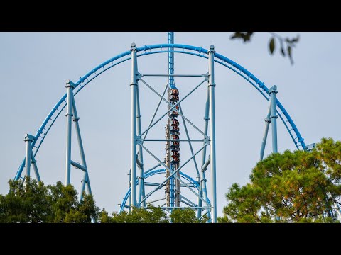 Off-ride footage of a Mr. Freeze train