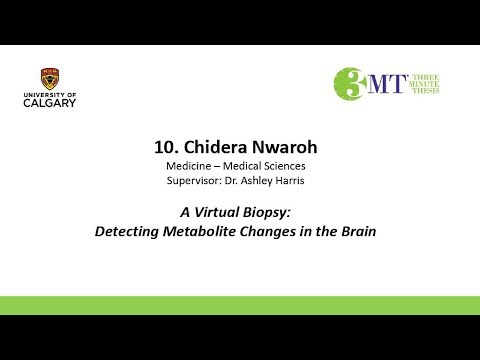 UCalgary Three Minute Thesis (3MT) 2018, 1st Place - Chidera Nwaroh