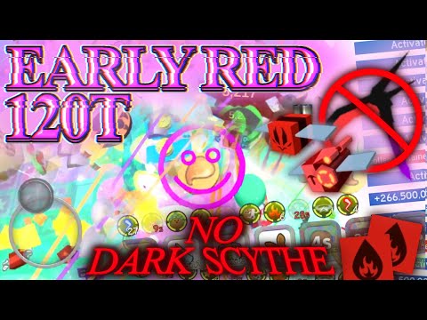 120T Early Red Hive Boost on Mobile, No Dark Scythe (level 17-19) | Bee Swarm Simulator [Beesmas]
