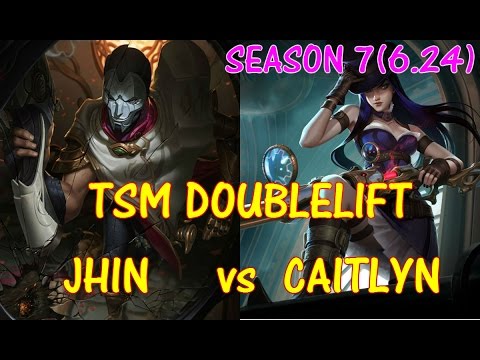 TSM Doublelift Jhin vs Caitlyn 【LOL】【Pro game Replay】