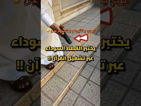 يختبر القطط السوداء عبر تشغيل القرآن !!