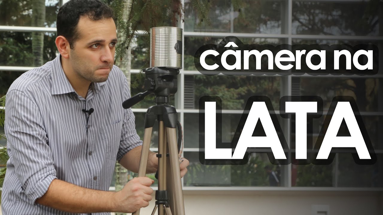 CÂMERA fotográfica PINHOLE DE LATA (EXPERIÊNCIA de FÍSICA) - How to make pinhole camera