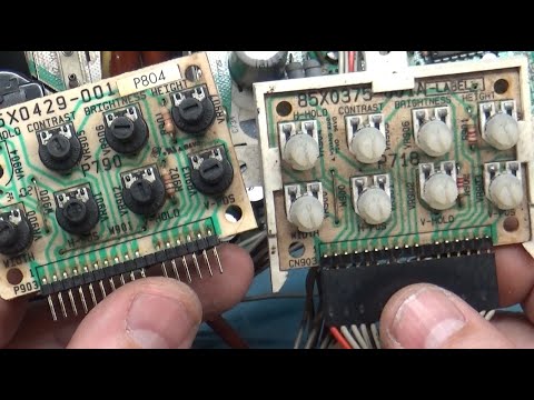 25" K7400 Arcade Monitor Chassis Repair - Horizontal Hold Issues - Incorrect Remote Board?